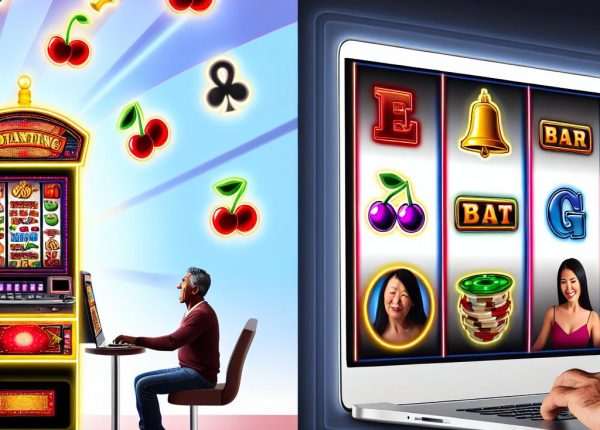 How online slots differ from physical slot machines.