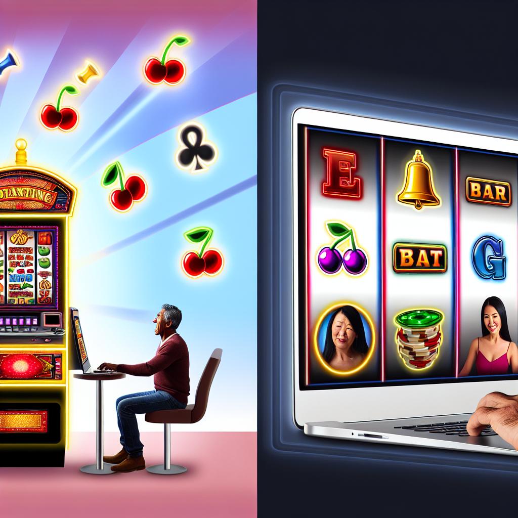 How online slots differ from physical slot machines.