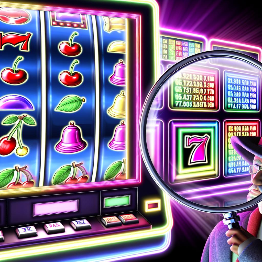 How to read a slot machine paytable.