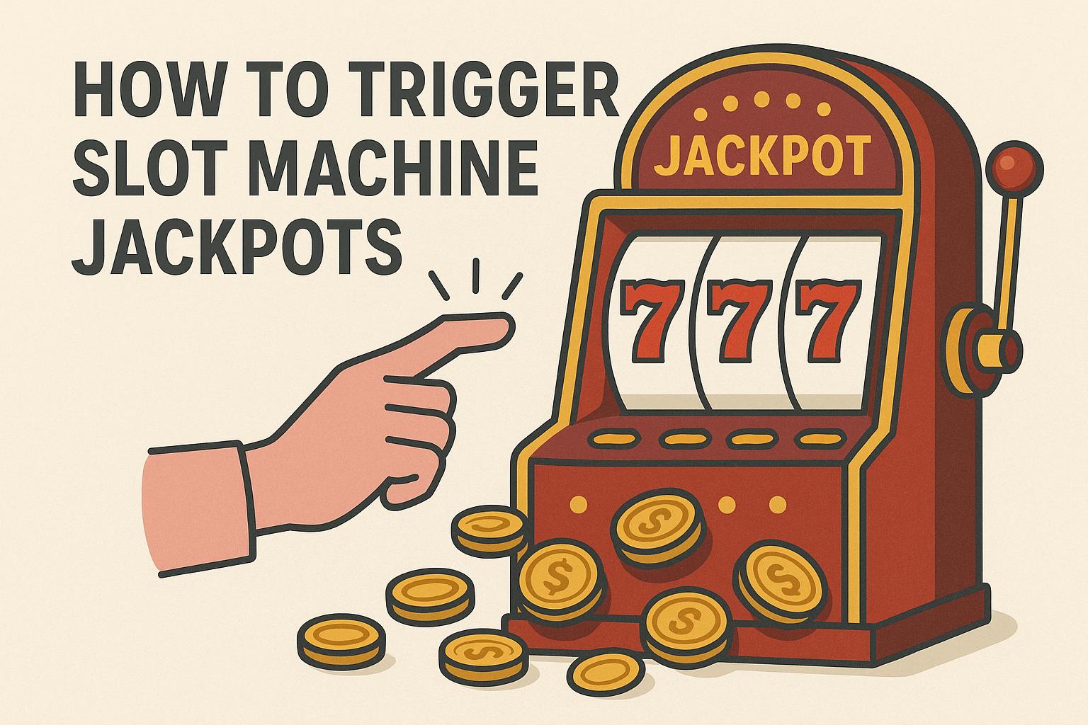How to trigger slot machine jackpots.