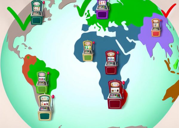 The legality of slot machines in different countries.